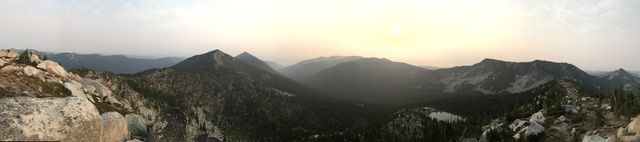 Panorama shot from Long Mountain